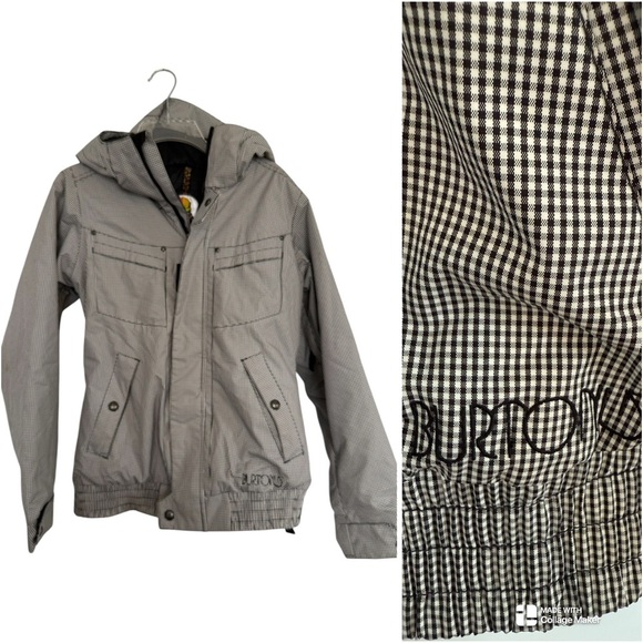 Burton women’s snowboard jacket Cool Flavors Da Nang dry ride black check - Picture 1 of 14